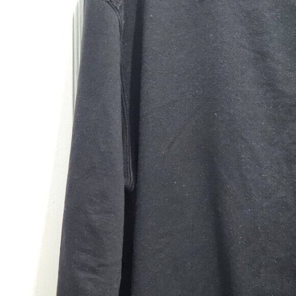 BLAST Women's Plus Size Black Fleece Sweater - Size 1X - 1/4 Zipper - Picture 7 of 10